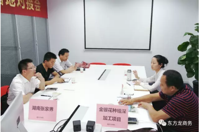 舉行水蛭特種養殖、金銀花種植深加工投資選址項目的政府對接會，推進雙向考察