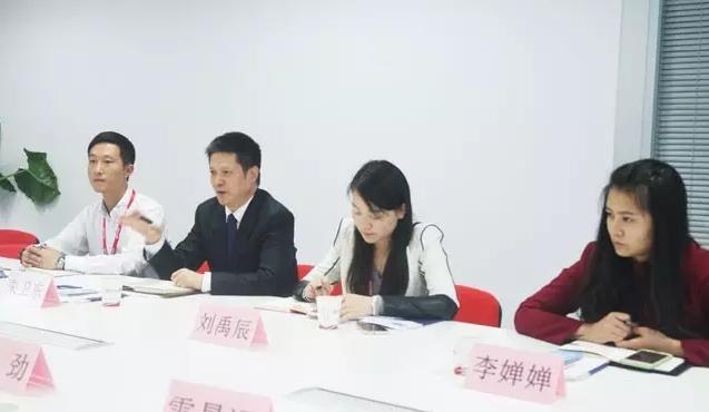 榆林市橫山區政府區長帶隊考察東方龍商務平臺，交流委托招商引資戰略合作