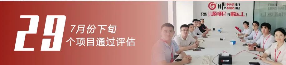 用成績“說話”，讓項目“落地”！7月下旬，集團成功通過29個優質投資選址項目